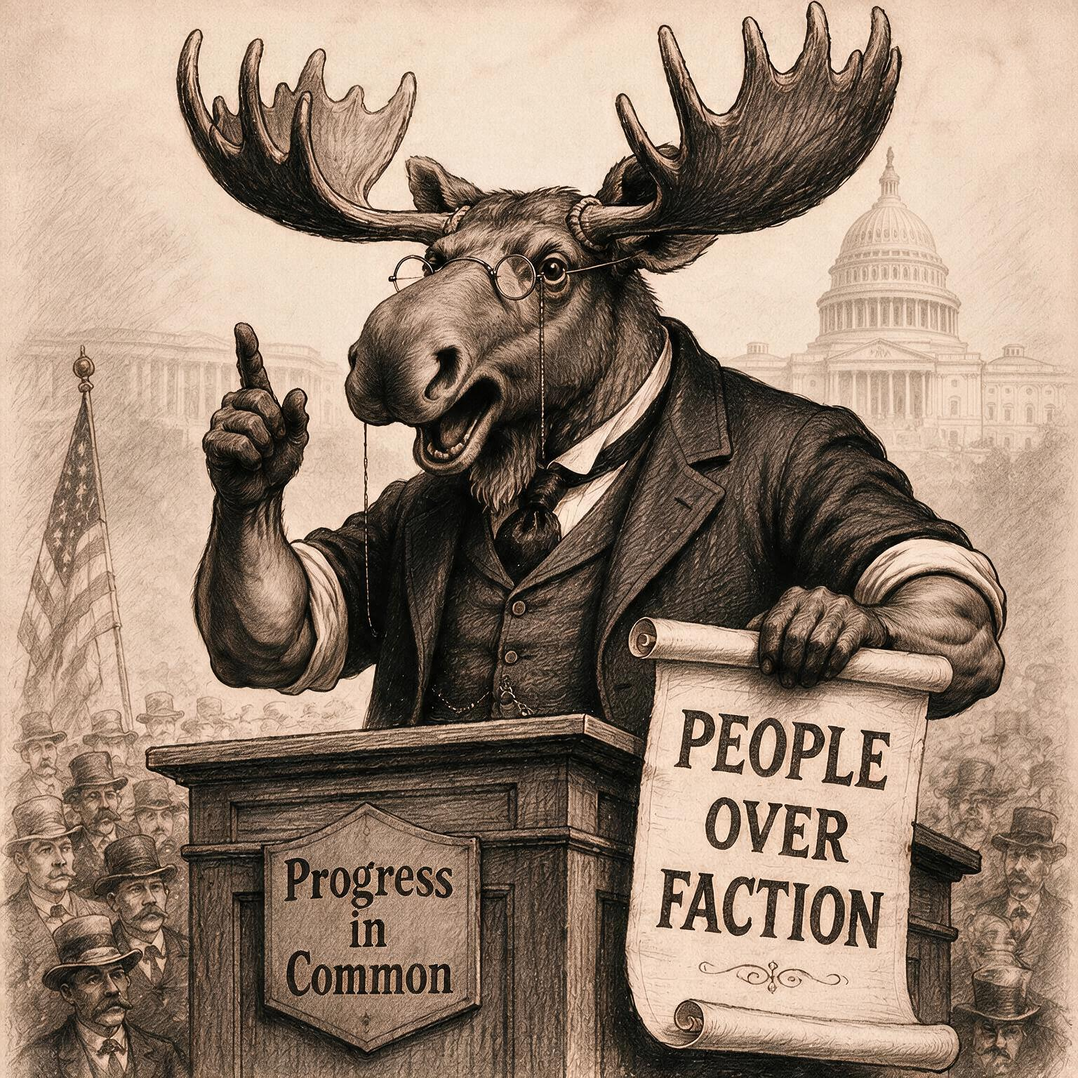 Progress in Common Bull Moose - People Over Faction